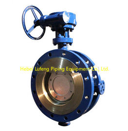 Worm Gear Actuated Flange Triple Eccentric Butterfly Valve