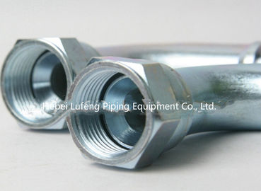 High quality carbon steel threaded crimped hose fitting